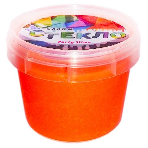 Слайм *Стекло* серия Party Slime, 100 гр, оранжевый неон - 00-00001263