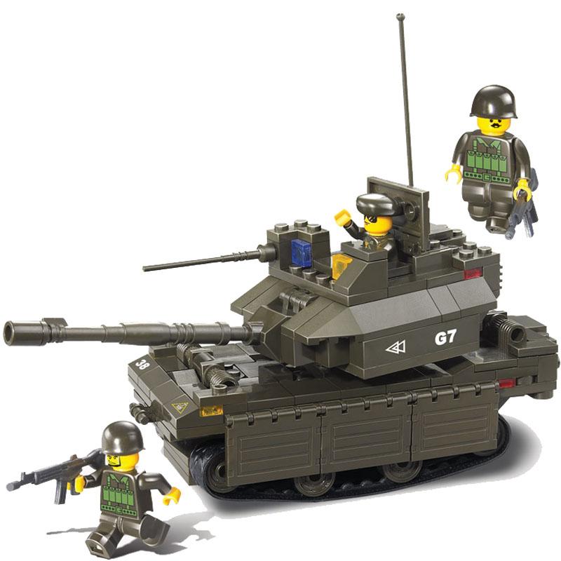 Конструктор Sluban *Вооруженные силы* - Танк, 219 деталей M38-B0287 - Г37166