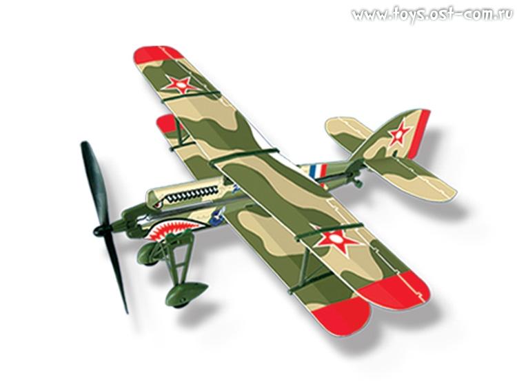 Сборная модель LYONAEEC Самолет с резиномотором History Plane PW-9 Airplane - 22006(E)