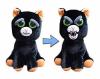 Мягкая игрушка ABtoys Кот черный серия *Хищники* 20 см - M2074