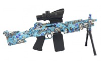 Пулемет CJ Toys  M249 Mini стреляющий орбизами - FK972-Blue