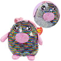 Мягкая игрушка ABtoys Заяц с пайетками, 20 см - MP002