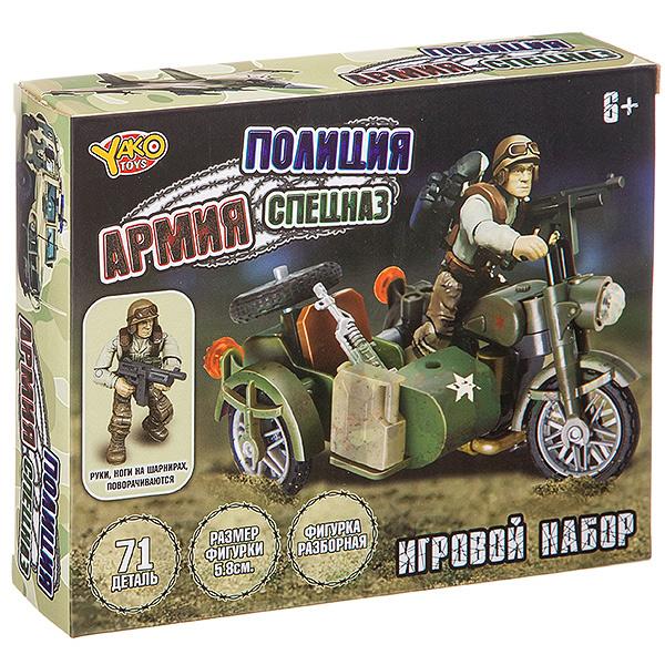 Конструктор Yako Toys Армия, Полиция, Спецназ, 71 деталь, M7549A - Г93712
