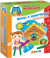 Обучающая игра Vladi Toys Прищепочки и липучки Домик - VT1307-02