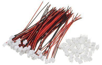 Разъемы Mini Micro JST 2.0PH 2Pin с проводом 120мм (50 пар) - 1147298
