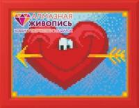 Алмазная мозаика *Довольное сердце*, 20*15 - АЖ-1309