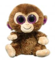Мягкая игрушка ABtoys Обезьянка коричневая, 15 см - M0047