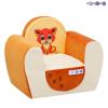 Игровое кресло Paremo *Котенок*, цвет Бежевый+Оранжевый - PCR316-04