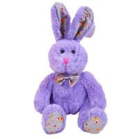 Мягкая игрушка ABtoys Кролик, 18 см, 2 цвета (розовый, фиолетовый) - M2067