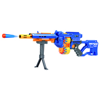 Винтовка Le Neng Toys синяя на батарейках с мягкими пулями - LNT-G3A