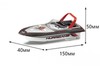 Радиоуправляемый катер Happy Cow Mini Boatt 2.4G - 777-588-RED