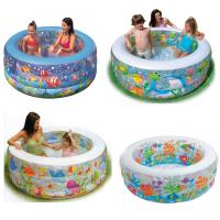 Бассейн *Аквариум* с надувным дном, INTEX 152х56см - с58480