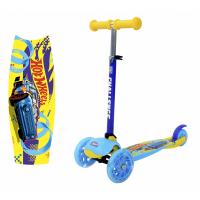 Самокат 1Toy Hot wheels (Т11424) со светящимися колесами - GL000757781