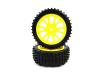 Rear Yellow Rim & Tire Complete (85022Y+85023) 2P