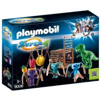 Конструктор Playmobil Супер4: Инопланетный воин с Т-рекс ловушкой - 9006pm