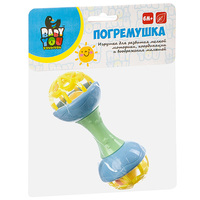 Погремушка Гантель большая, Bondibon, пастель - ВВ3246