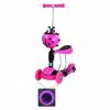Самокат 1Toy 3 в 1 с сиденьем (светятся колеса), розовый - GL000757785