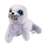 Мягкая игрушка ABtoys Тюлень, серый, 19 см - M0080
