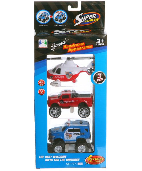 Набор инерционных машин Shenzhen Toys, 3 шт., 777-30B - В61597