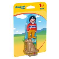 Конструктор Playmobil 1.2.3.:Мужчина с собакой - 9256pm