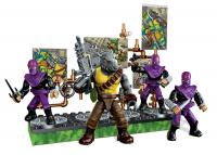 Конструктор Mega Bloks Черепашки-Ниндзя Бойцы клана Фут с Рокстеди, 107 элементов - DMW28|DMW27