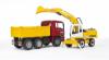 Самосвал Bruder MAN с колёсным экскаватором Liebherr  - 02-751