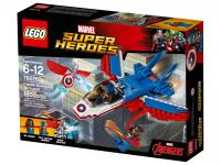 Конструктор LEGO Super Heroes Воздушная погоня Капитана Америка - 76076