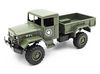 Стендовая модель WPL Военный грузовик (зеленый, желтый), масштаб 1:64 - WPLMB-14