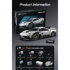 Радиоуправляемый конструктор Double E Cada Technics гоночный автомобиль Mercedes-AMG ONE, 4WD, 3295 элементов - C61503W