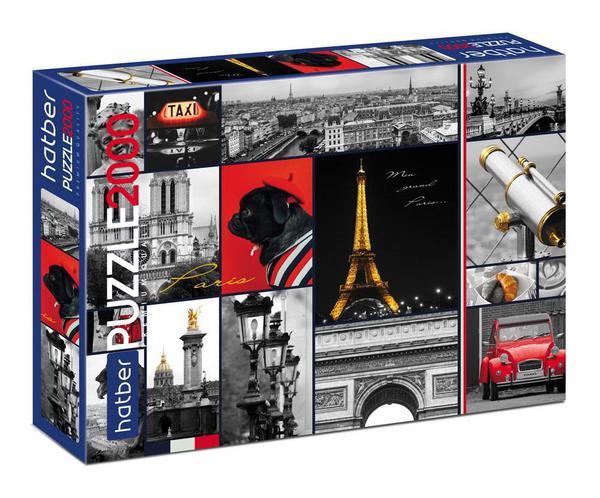 Пазл Hatber Premium I love Paris 2000 элементов - 2000ПЗ1-22016