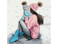 Картина по номерам Котеин МАМИНА РАДОСТЬ (29 цветов) 30Х30 - KHM0072