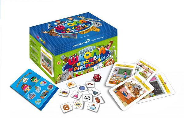 Настольная игра ИнтерХит С Ксюшей и Андрюшей Школа - 37415