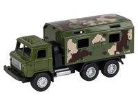 Машина АВТОПАНОРАМА Грузовик, масштаб 1:32, хаки, свет, звук - JB1251242