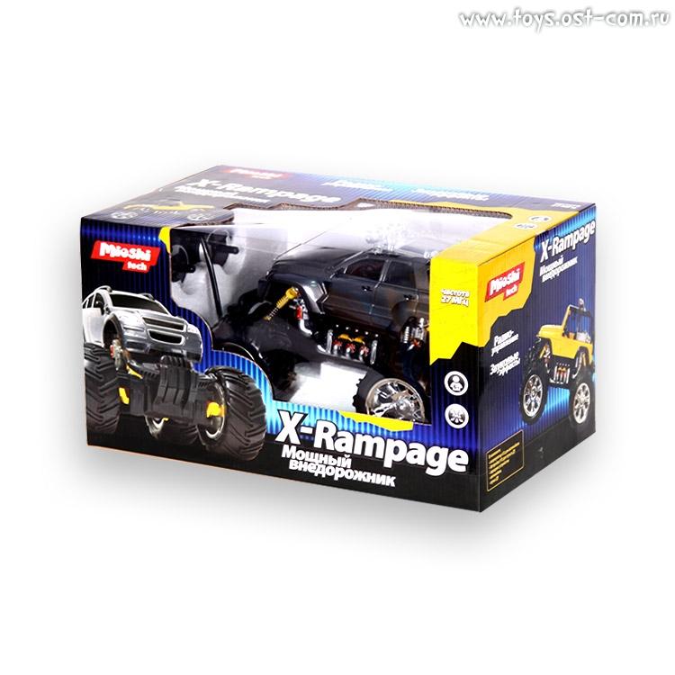 Автомобиль Mioshi Tech "X-Rampage" (р/у, серый, 22,5 см, зарядное устройство и аккумулятор в комплекте) - MTE1201-046