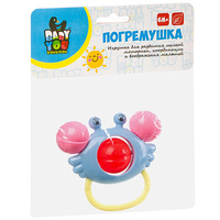 Погремушка Крабик, Bondibon, пастель - ВВ3248