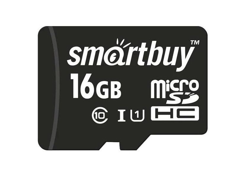 Карта памяти SMART BUY microSDHC-16 Gb class 10 - SB16GBSDCL10