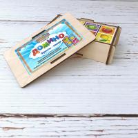 Настольная игра Домино Woodland Овощи, фрукты - 095101