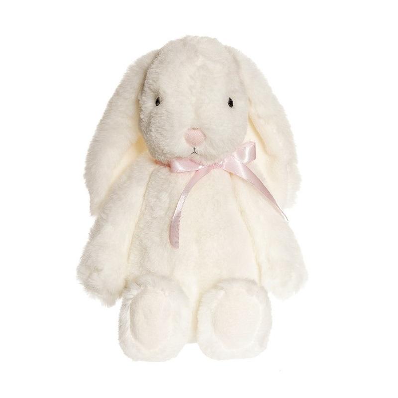 Мягкая игрушка Teddykompaniet Кролик Агнес кремовый с бантом, 19 см - 2618
