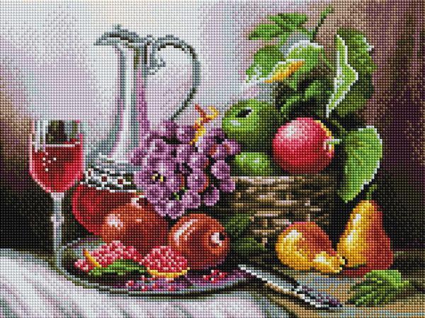 Алмазная мозаика *Натюрморт с фруктами* - 511-ST-S
