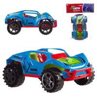 Машинка спортивная ABtoys, с заводным механизмом и световыми эффектами - C-00388
