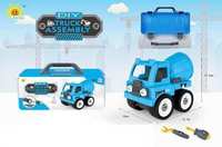 Конструктор-машинка Junfa Toys *Сделай сам *Бетономешалка*, в чемоданчике - 0590-8