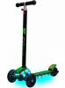 Самокат Y-SCOO MAXI Laser Show black|green - 5857