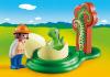 Конструктор Playmobil 1.2.3.:Девочка и  яйцо динозавра - 9121pm