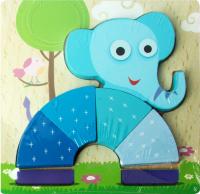 Вкладыши-пазл Kribly Boo *Слон*, 5 элементов - 67910