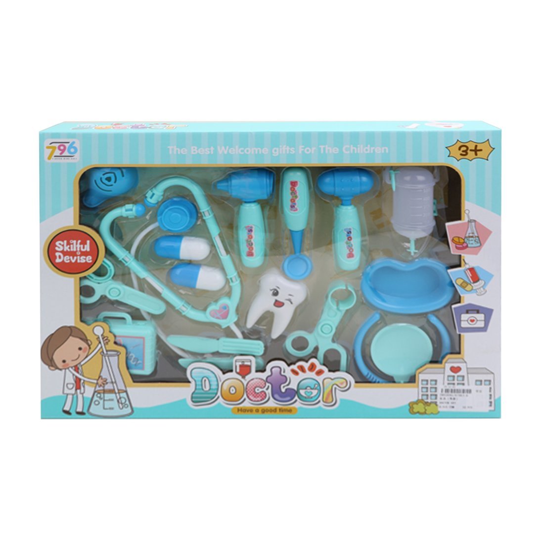 Игровой набор Доктор,16шт - A7963-6
