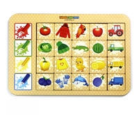 Рамка-вкладыш Woodlandtoys Ассоциации 4 - 093105
