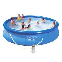 Бассейн надувной Intex 457х91см фильтр-насос 220 в, DVD - И28162