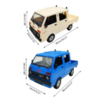 Радиоуправляемый грузовик WPL Suzuki Super Carry RTR масштаб 1:10 2WD 2.4G - WPLD-32 WHITE