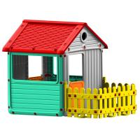 Игровой домик для улицы с ограждением, DOLU - DL_3013