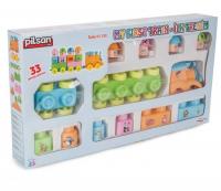 Конструктор Pilsan 33 деталей my first train - 3228plsn